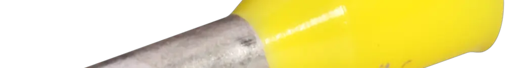 Embout de câble type A isolé 1mm²/6mm jaune 