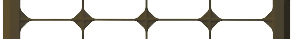 Telaio di copertura INC kallysto.line 2×4 marrone orizzontale 152×272mm 
