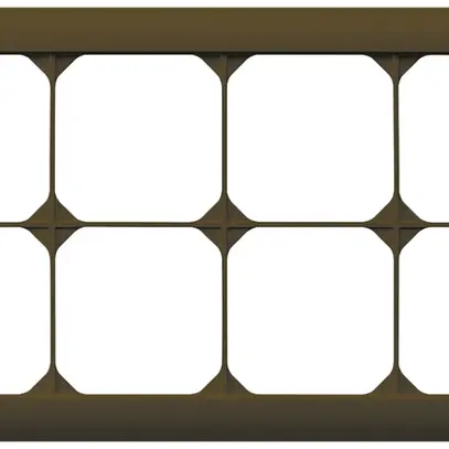 Telaio di copertura INC kallysto.line 2×4 marrone orizzontale 152×272mm 