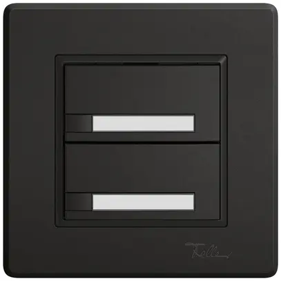 Pulsante universale INC EDIZIO.liv UNI SNAPFIX® s.LED 2× com.1T targ.ne 