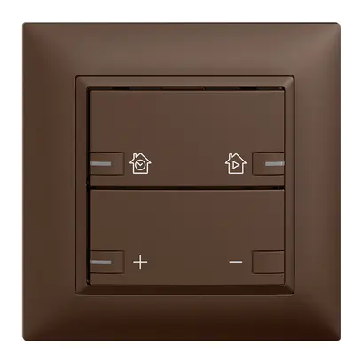Set frontale INC EDIZIOdue zepAIR variatore con desig.c.LED coffee 