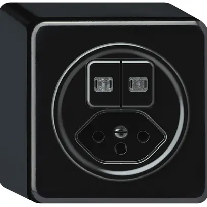 Combinazione AP origin sch 3+AR + 1×tipo 13 2×luminoso nero 