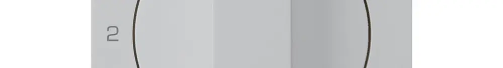 Kit di copertura kallysto interruttore rotativo 0123 grigio chiaro 