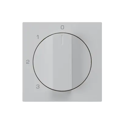 Kit di copertura kallysto interruttore rotativo 0123 grigio chiaro 
