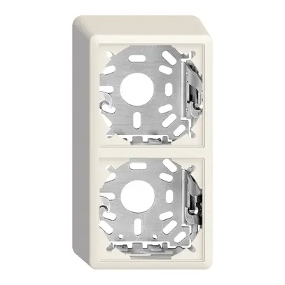 Cappa con piastra di base 54/39mm p.combinazioneFX verticale/orizzontale bianco 