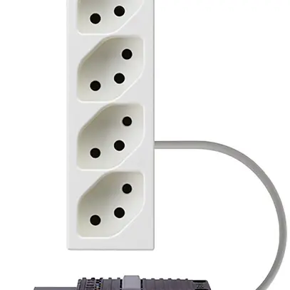 Presa INS 4×tipo 13 FLF bianco adattatore cavo rotondo 5P L2 