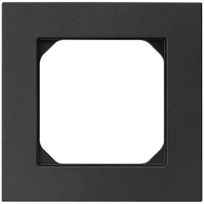 Cadre de recouvrement ENC kallysto.pro 1×1 noir 94×94mm 
