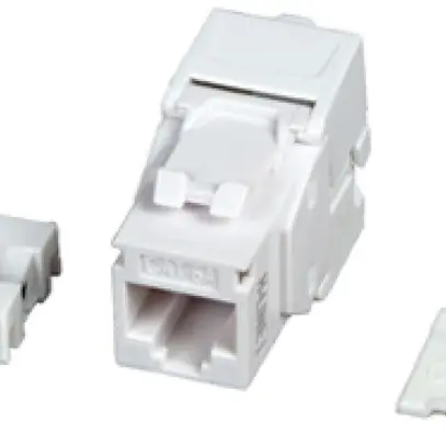 Module de raccordement H-LINE I RJ45 cat.6A/u ISO/IEC Keystone, blanc 