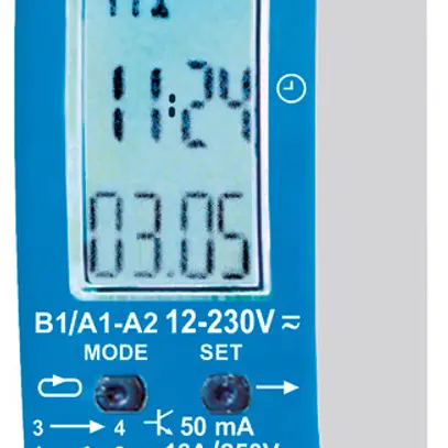 Timer AMD Eltako SU12DBT/1+1-UC, 12…230V, 1Ch 16A/250V, 1×OptoMOS, Bluetooth 