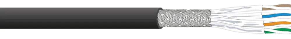 Cavo informatica Dätwyler CU 7060 4P Outdoor S/FTP, cat.6A PE Fca 500m nero 