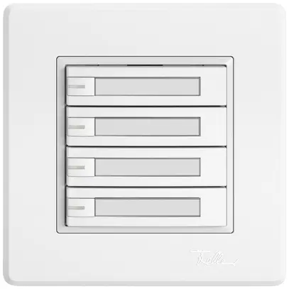 Pulsante universale INC EDIZIO.liv UNI SNAPFIX® 5…48V c.LED 4× com.1T targ.bi 