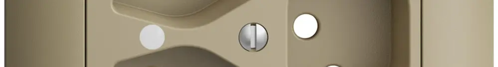 Kit frontal ENC EDIZIOdue sand 88×88mm 3×T13, lentille, 