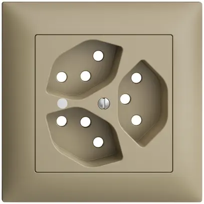 Kit frontal ENC EDIZIOdue sand 88×88mm 3×T13, lentille, 