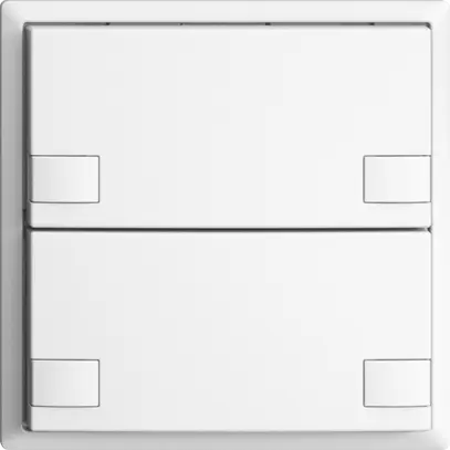 UP-Universaltaster 2×2T Steckklemme EDIZIOdue weiss, ohne LED 