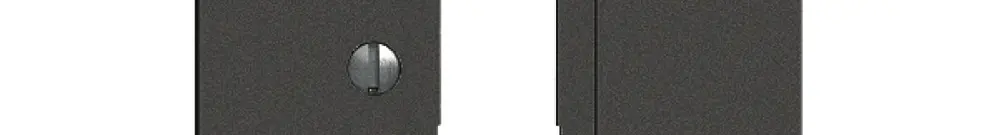 Plaque frontale EDIZIOdue TT83 noir 