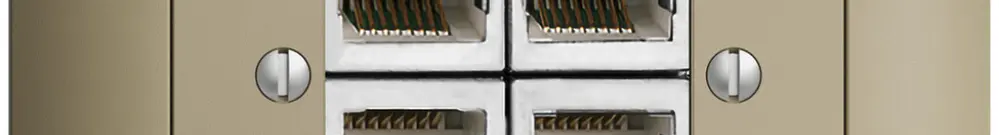 UP-Dose 4×RJ45/s 4P getr. EDIZIOdue sand ITplus 