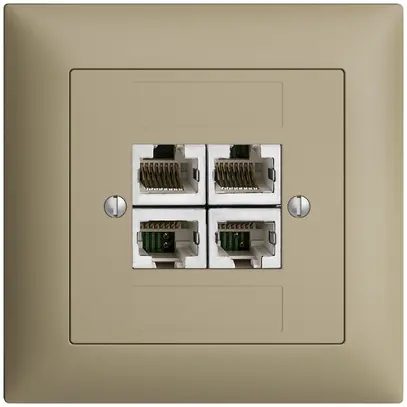 UP-Dose 4×RJ45/s 4P getr. EDIZIOdue sand ITplus 