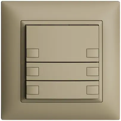 Pulsante INC KNX 6×EDIZIOdue sand RGB senza LED 