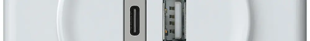 Prise de charge USB ENC origin 1×USB-A 1×USB-C 3000mA 5V blanc 