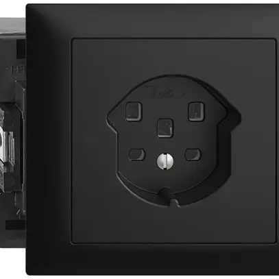 Prise INC EDIZIOdue T25 16A noir 53mm avec bornes enf. 