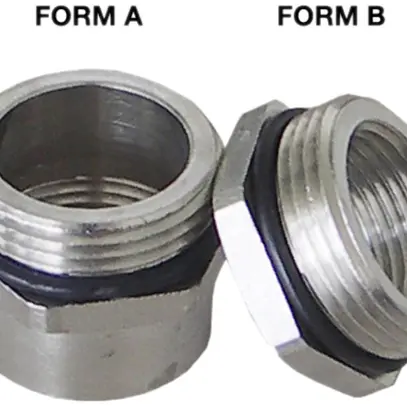 Adattatore Plica MS, filettatura esterna/interna: PG21/M32 IP68 ottone-nichelato 
