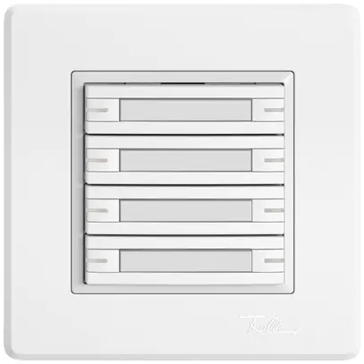 Poussoir KNX RGB ENC EDIZIO.liv SNAPFIX® capteur temp.RGB-LED étiqu.8×com.1T bc 