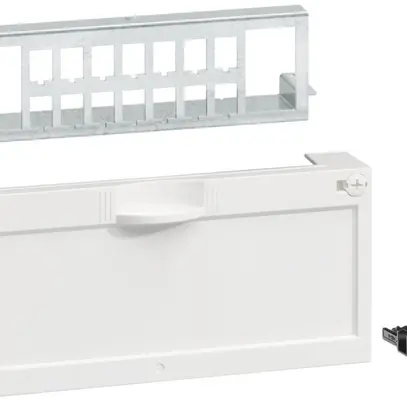 Pannello patch Hager HMS 14×RJ45 con copertura per FLF tipo13 grd.I 