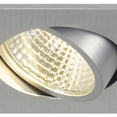 EB-LED-Downlight SLV NEW TRIA, 3W 300lm 3000K 38° eckig IP20 Alu gebürstet 