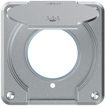 Partie supérieure robusto pour prise IP55 avec joint rond & lentille aluminium 
