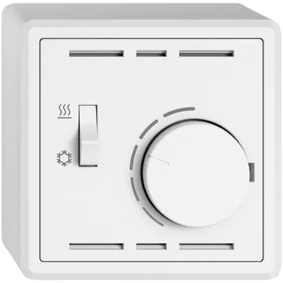 Thermostat d'ambiance AP EDIZIO.liv SNAPFIX® inter.chaud/froid 230VAC 50Hz bc 