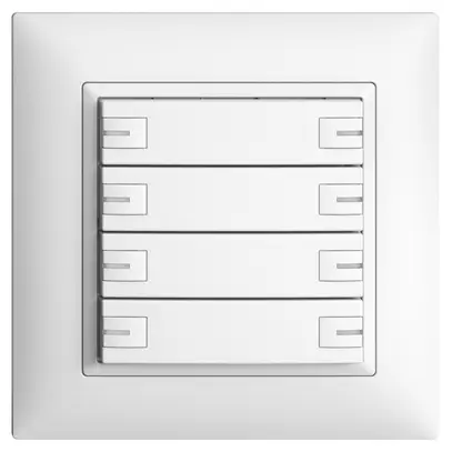 Poussoir KNX RGB ENC EDUE FMI, 250mW, a.LED RGB, 8×poussoir, comm.1×touche, bc 