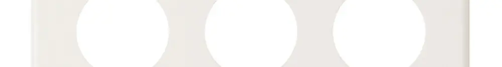 Placca di copertura 3×3 9×43 bianco 