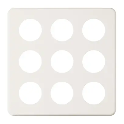 Placca di copertura 3×3 9×43 bianco 