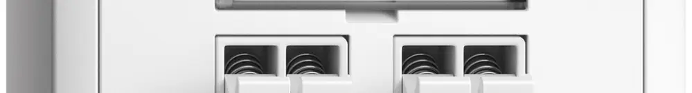 Prise audio AP Push Type EDIZIOdue FX, 2×, kit d'inscription, blanc 