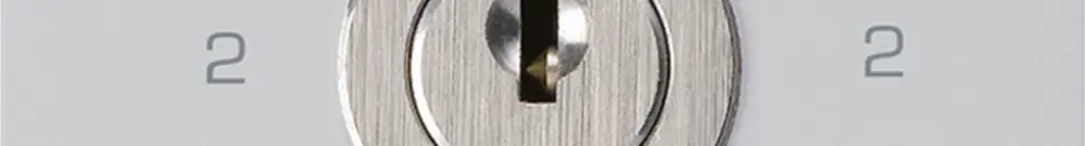 Intérieur interrupteur à clé kallysto 3/1L gris clair avec serrure Kaba 8 