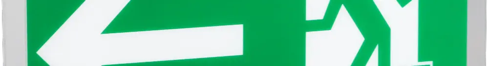 Piktogramm-Scheibe ESYLUX SLD, einseitig links 