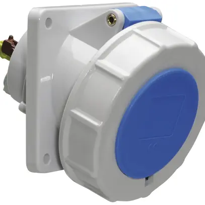 Presa INS CEE Bals obliqua 32A 4P 230V 9h IP67 Ni 85×85mm QC 
