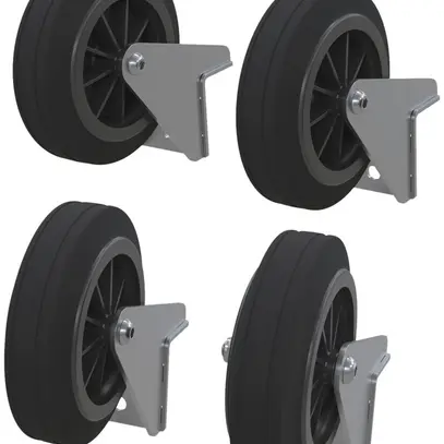 Jeu de roues de transport RUNPOTEC, pour RUNPOLIFTER 4500, Ø125mm, 4 pièces 