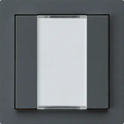 Poussoir universel ENC 2×KAL A avec LED anthracite 