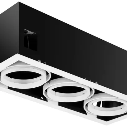Scatola INC LUDOSPOT 111 SQUARE CARDAN TRIO, 475×180mm INS, bianco/nero 
