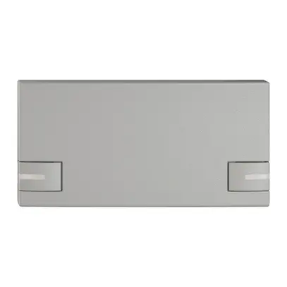 Poussoir 1/2 EDIZIO.liv SNAPFIX® p.KNX&UNI a.LED comm.à 2 touches grc 