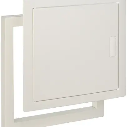 Porte métallique blanc pour distributeur Ekinoxe 4×14 