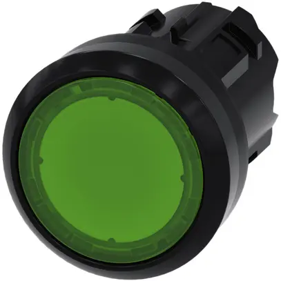 Pulsante luminoso Siemens SIRIUS ACT verde plastica 