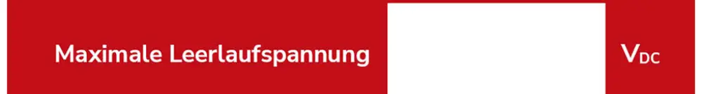 Warnaufkleber ELBRO Photovoltaik DC Anlage elektrische Gefährdung 90×60mm rot 