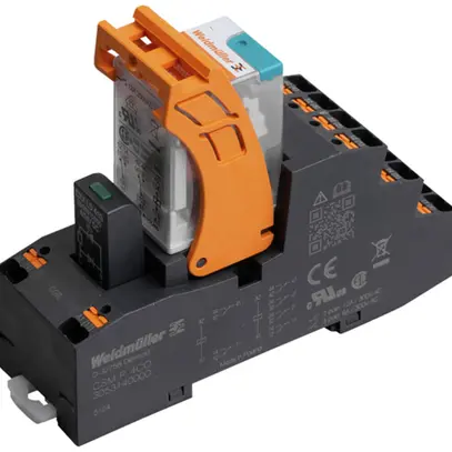 Relè WM CRMKIT P L/D 2CO 12A AgNi 19.2…26.4VDC LED raccordo a innesto RT I 