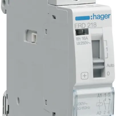 Relais AMD Hager 24VAC 1 fermeur 1 ouvreur 0 inverseur 16A 230VAC 1UM 