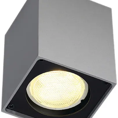 Plafonnier SLV ALTRA DICE, GU10 35W carré IP20 gris argenté/noir 