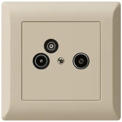 Prise d'antenne ENC R/TV/données kallysto.line 19dB beige 