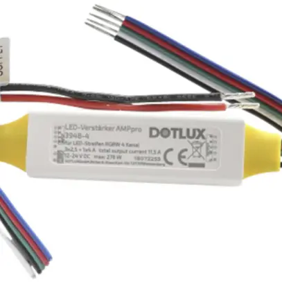 LED-Treiber AMPpro 276W für LED-Lichtband RGBW 3×2.5A + 1×4A (12…24V) 