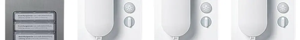 Kit audio AP Siedle, système Compact 1+n, 3 touches 